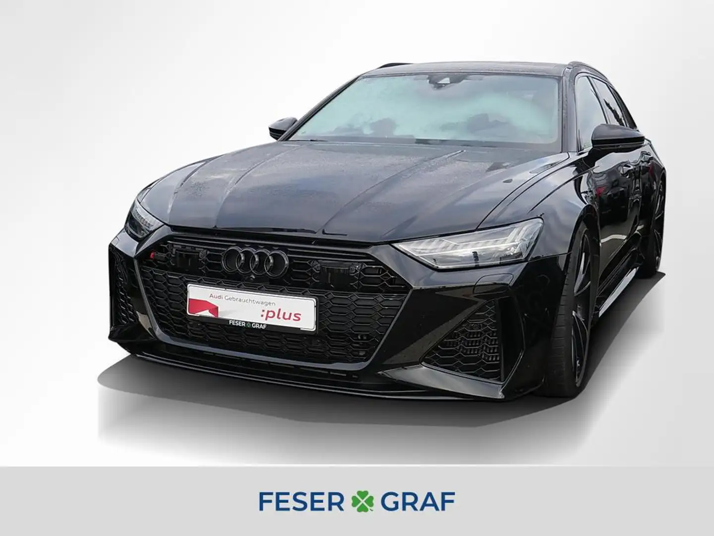 Audi RS6 Avant AHK B&O Keramik Matrix Pano V-max 280 Zwart - 1