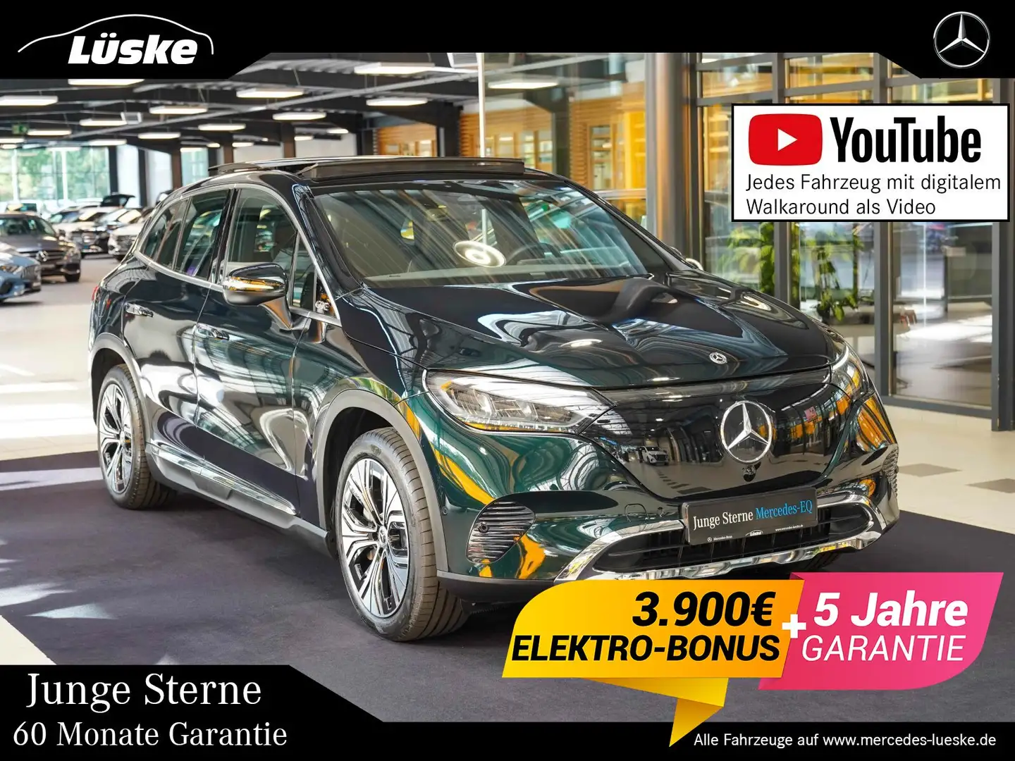 Mercedes-Benz EQE SUV EQE SUV 300 Electric Art smaragdgrün Pano Memory Grün - 1