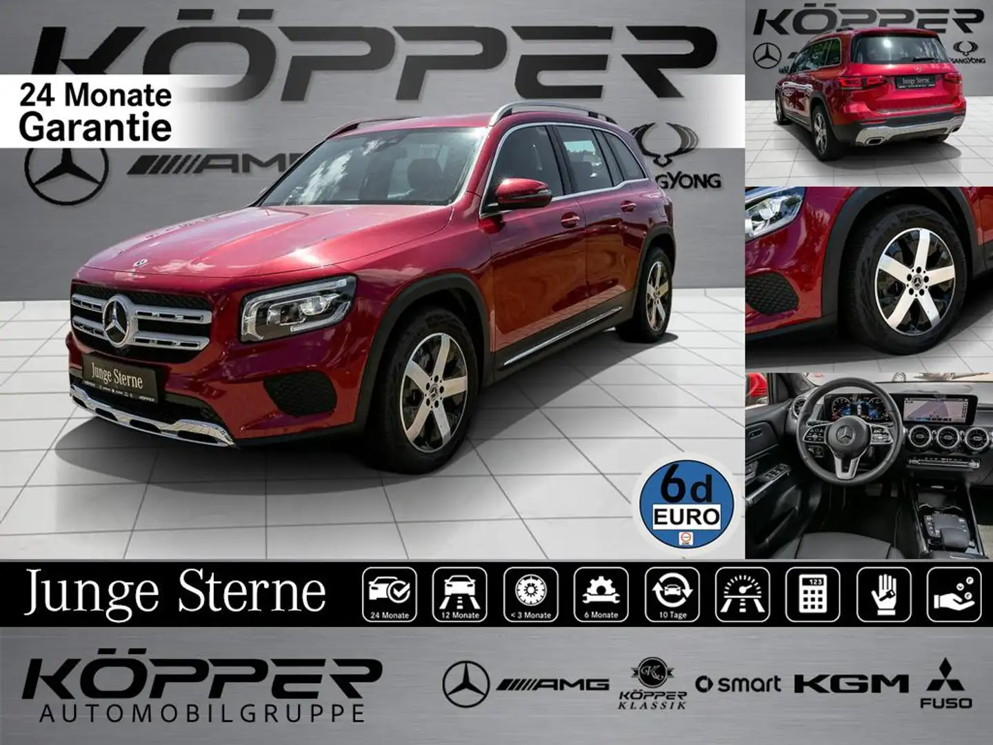 Mercedes-Benz GLB 180 Progressive MBUX Premium Kamera Red LED Червоний - 1