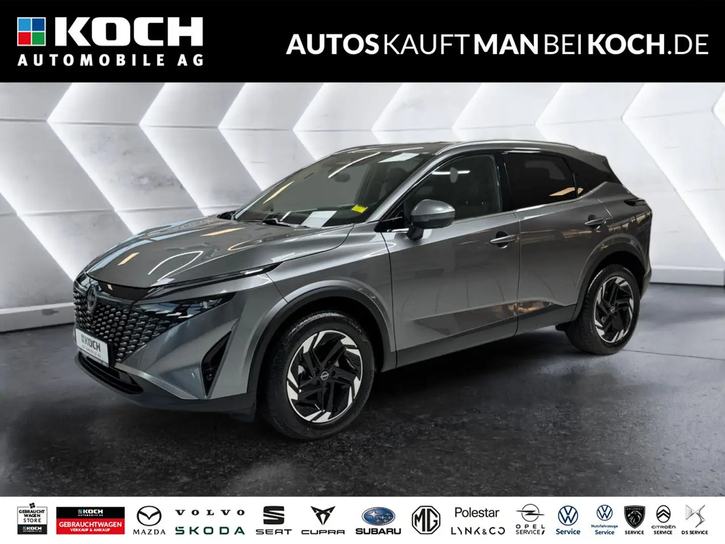 Nissan Qashqai 1.3 DIG-T N-Conn. LED NAVI KAMERA SHZ ACC Grau - 1