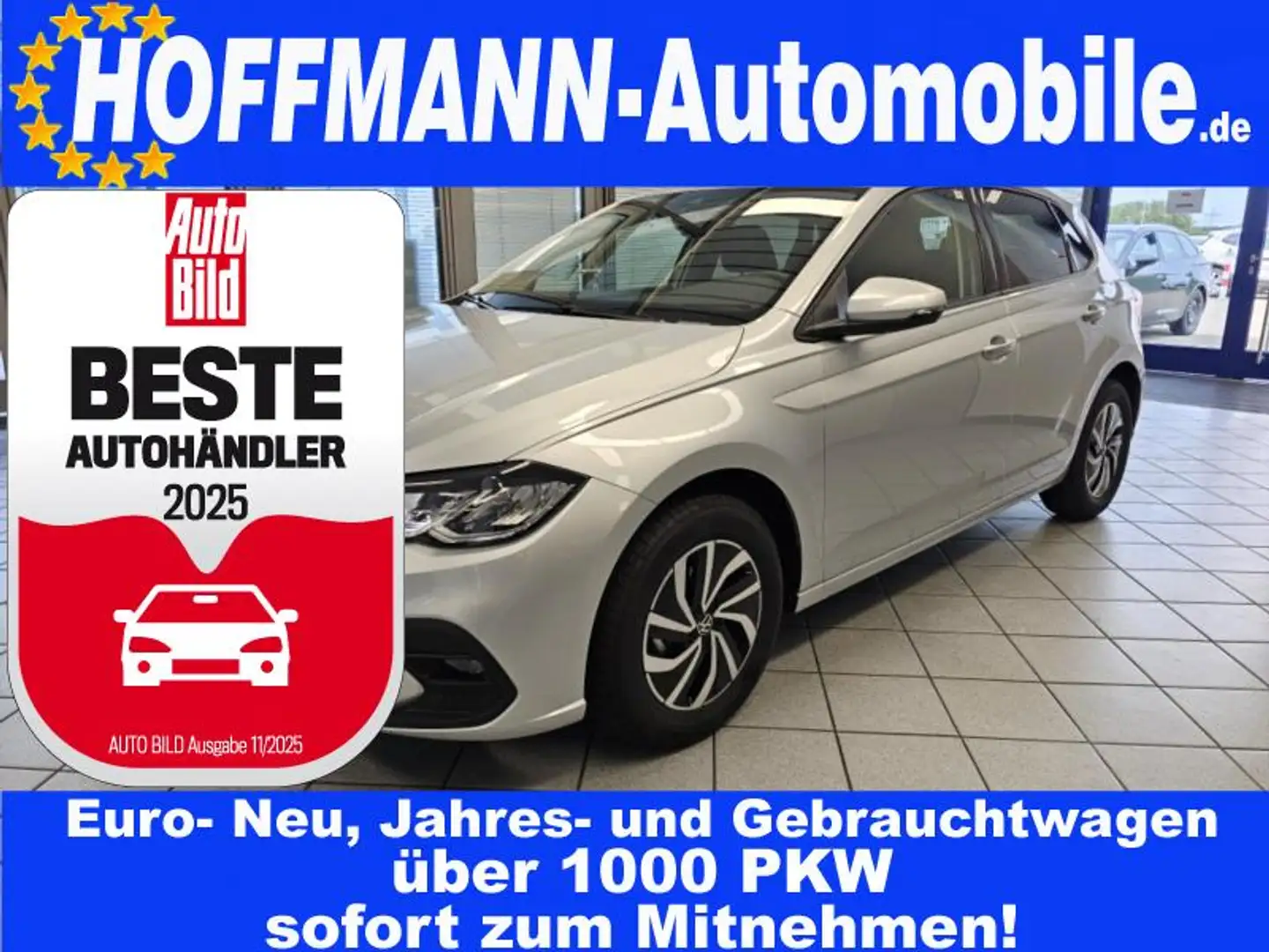 Volkswagen Polo Life PDC v/h,Kamera,Sitzhzg.,AppCon,Alu Argent - 1