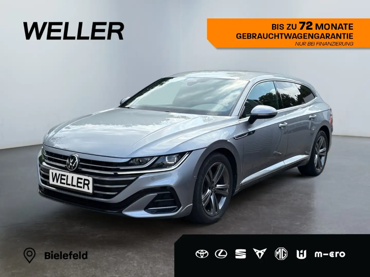 Volkswagen Arteon Shooting Brake 2.0 TDI SCR DSG R-Line*AHK* Silber - 1