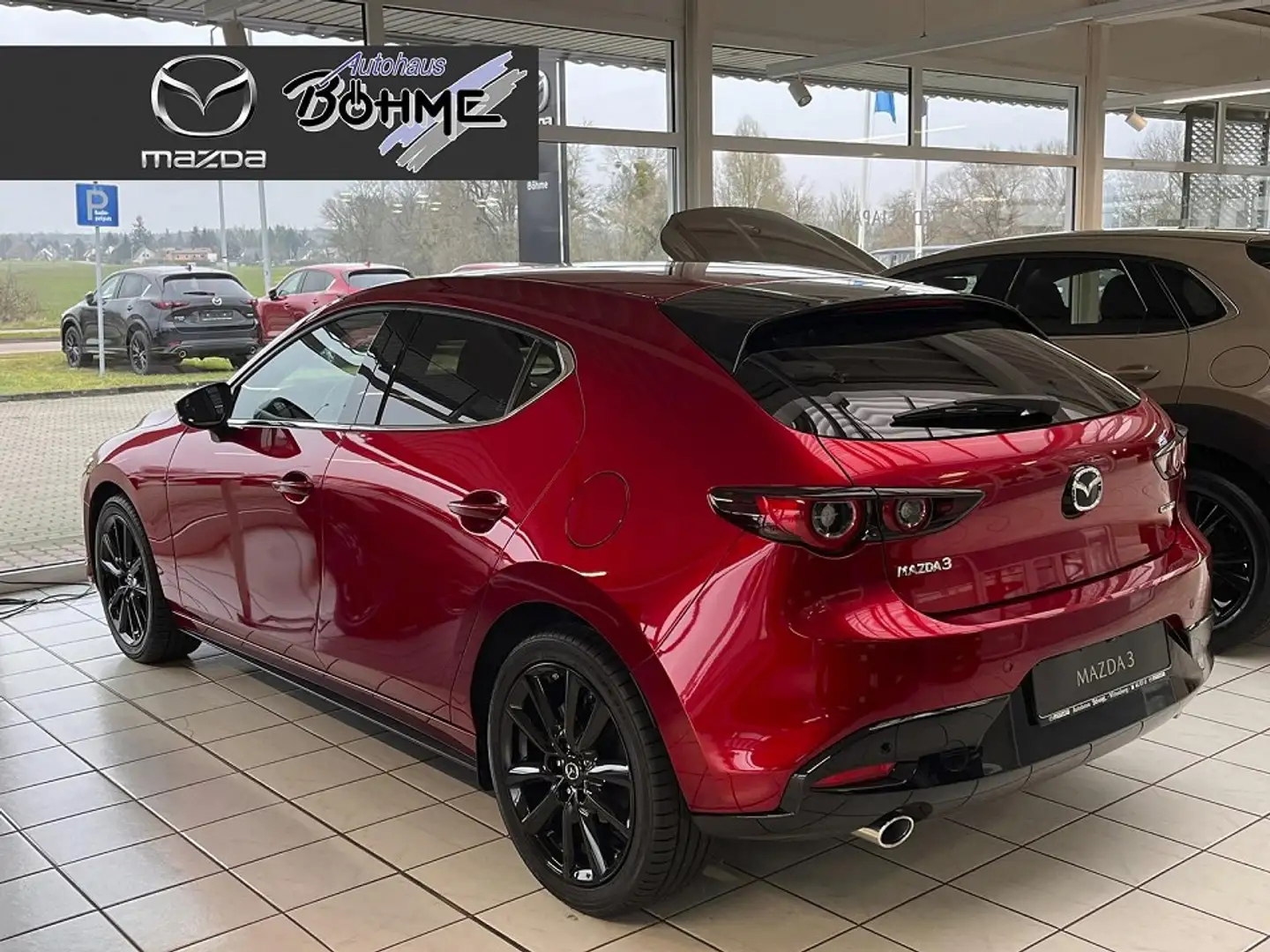 Mazda 3 2.0L e-SKYACTIV G 122PS HOMURA TAGESZUL. Rood - 2