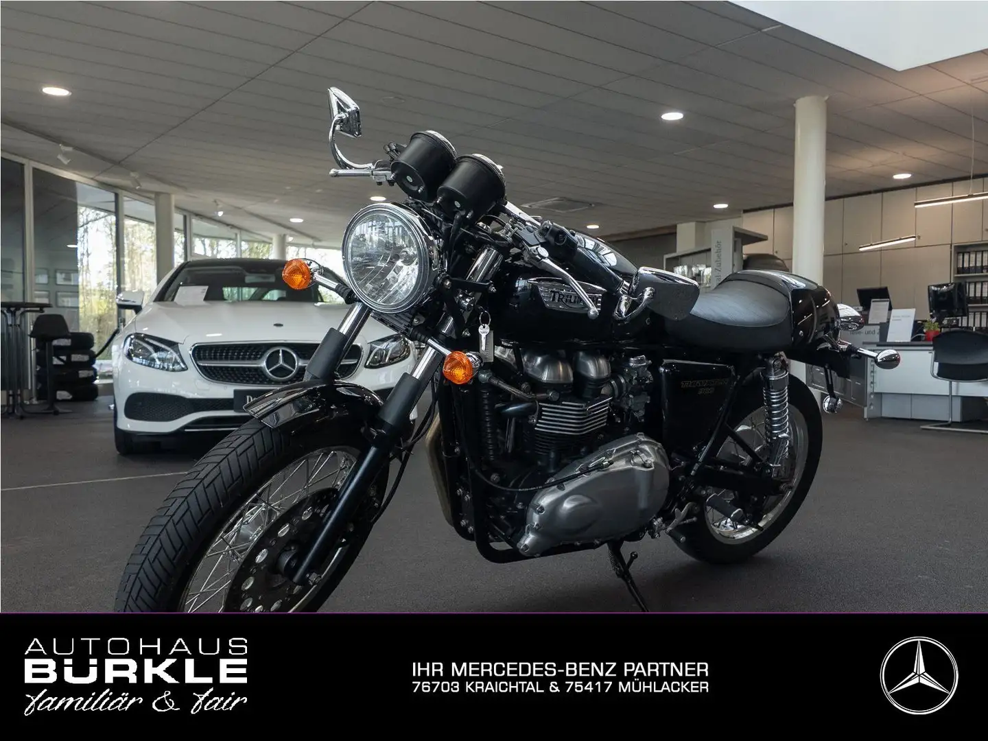 Triumph Thruxton 900 mit Arrow aus 1. Hand, erst 5.511km Negro - 1