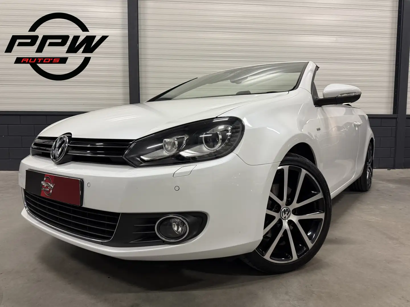 Volkswagen Golf Cabriolet 1.4 TSI DSG Cup LED-XENON/SP.STOELEN/18"/MF-STUUR/ Blanc - 1
