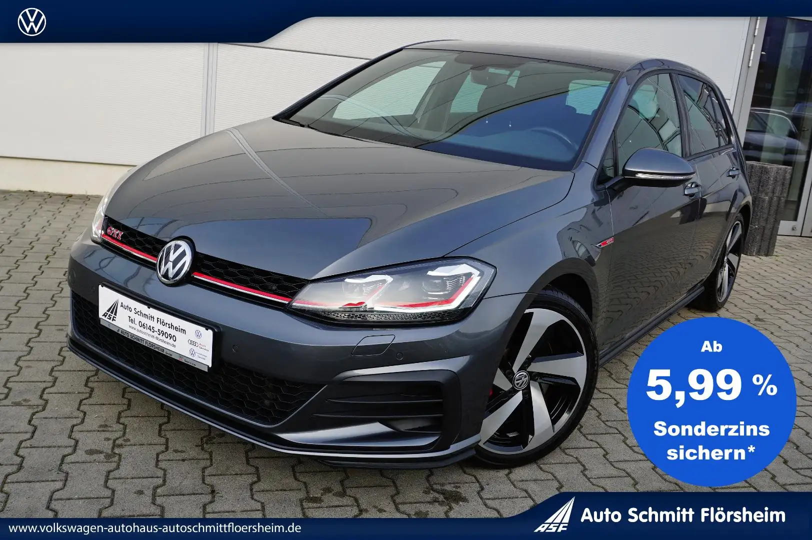 Volkswagen Golf GTI Performance 2,0 TSI 6-Gang LED,Klima,Shz Grau - 1