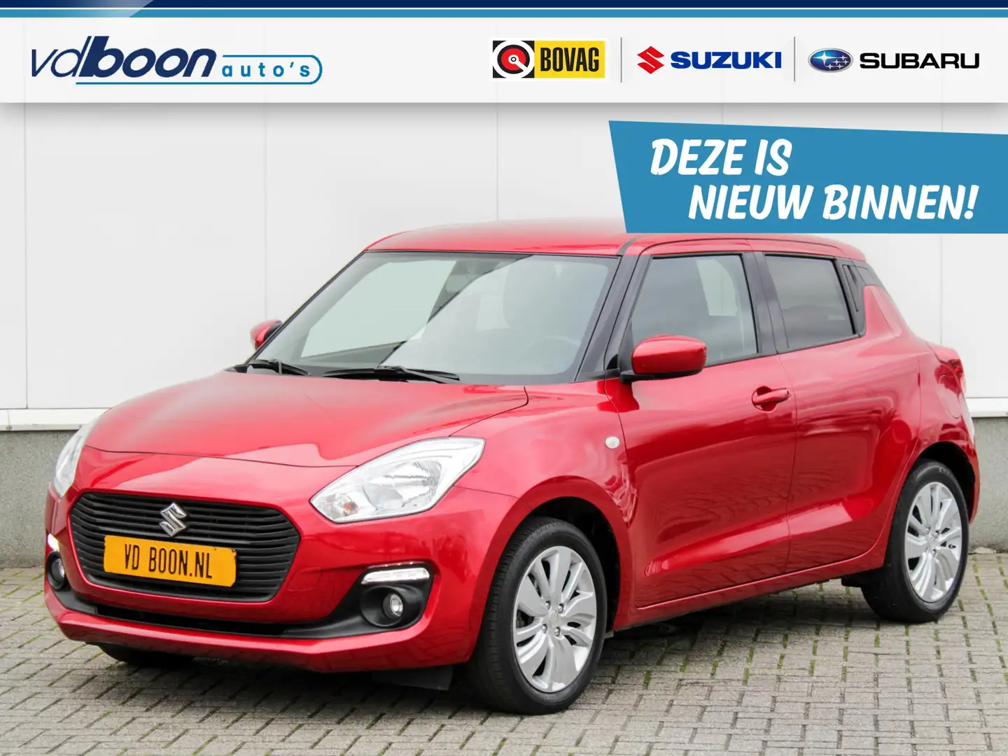 Suzuki Swift 1.2 Select Smart Hybrid | Navi | Airco | Lm-Velgen Rood - 1