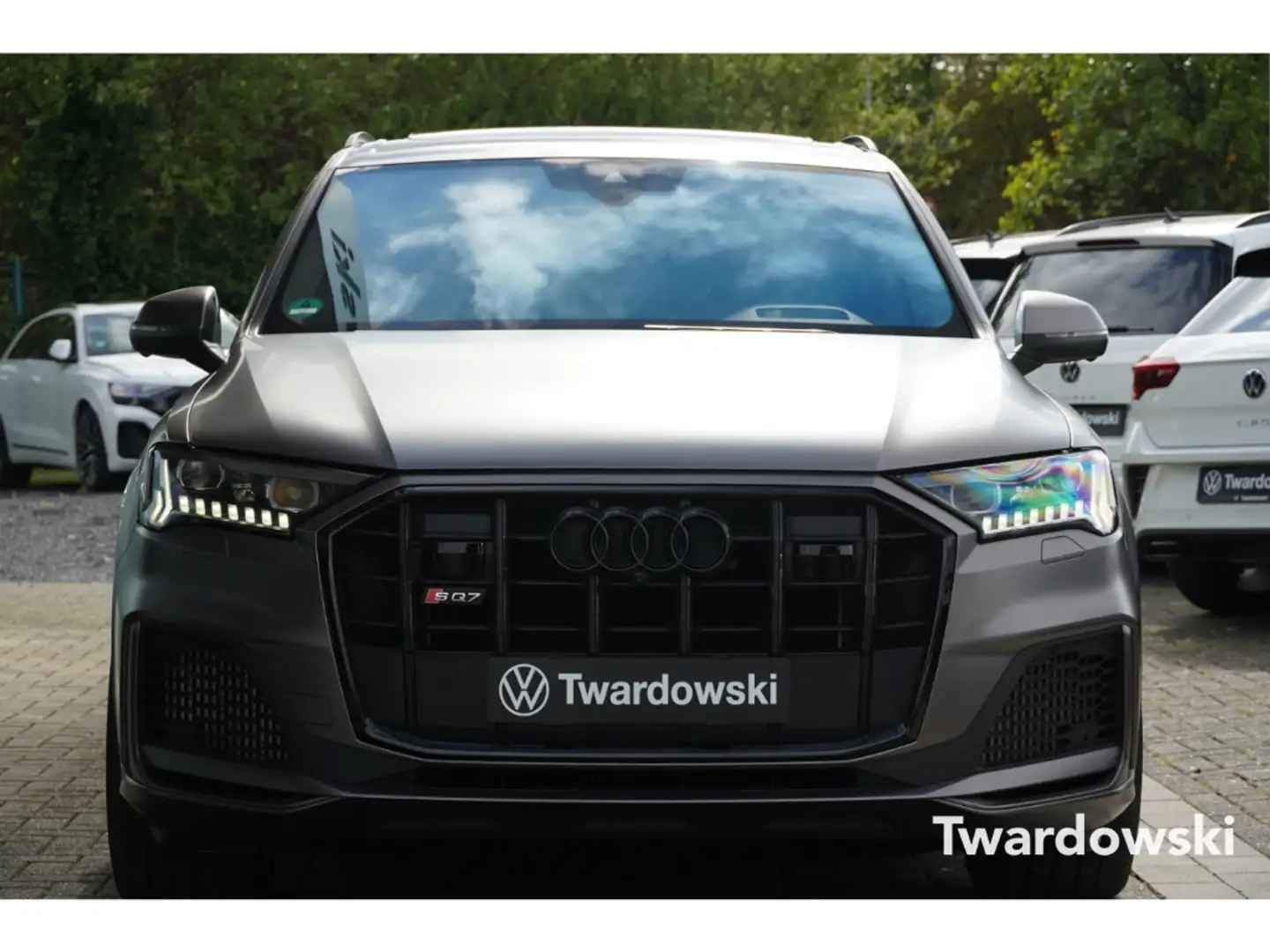 Audi SQ7 ABT HUD 360° StHZ AHK PANO Soft ALLRADLENKUNG Noir - 2