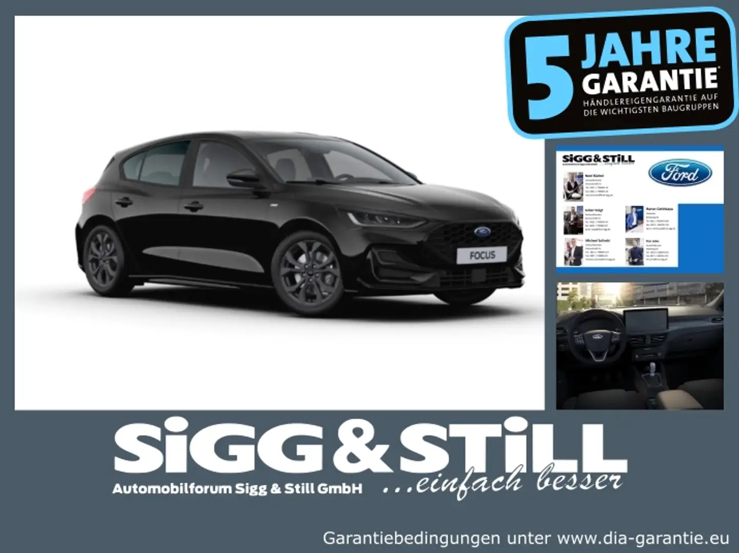Ford Focus ST-Line X 1.0 AT LED-MATRIX*IACC*B&O*CAM*SHZ Schwarz - 1