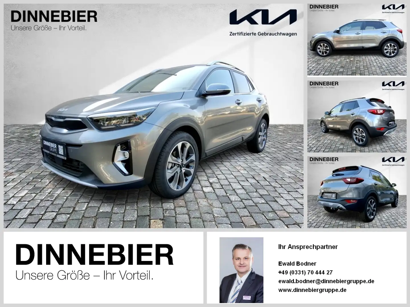 Kia Stonic Spirit Automatik+LED+Navi+Kamera+SHZ Gris - 1