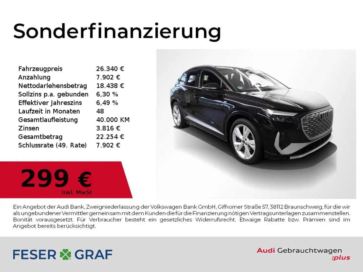 Audi Q4 e-tron 35 S Line Ext Navi,LED,Kamera,SONOS Schwarz - 1