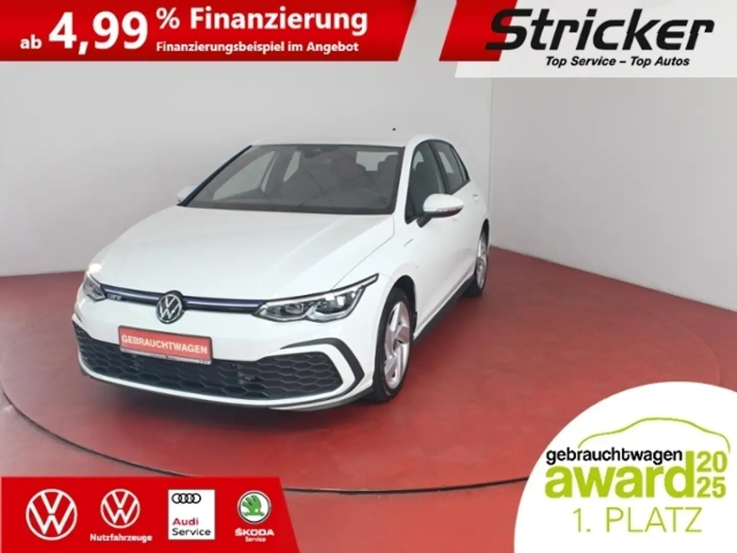 Volkswagen Golf GTE 1.4TSI DSG 285,-ohne Anzahlung ACC Navi Weiß - 1