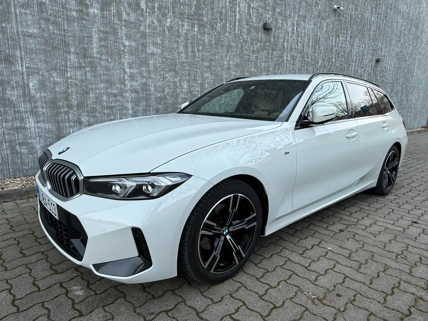 BMW 320 320d 48 V Touring Aut. Weiß - 1