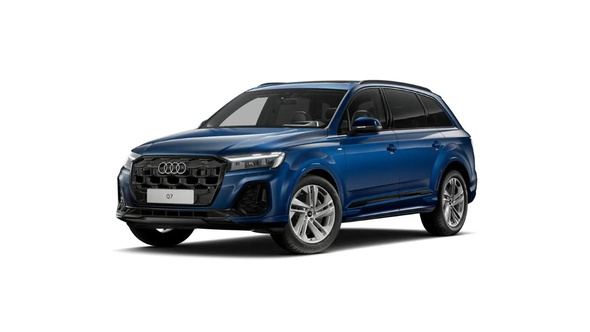 Audi Q7 50 TDI S LINE+WINTERRÄDER+7 SITZER+LUFTFEDERU Blau - 2