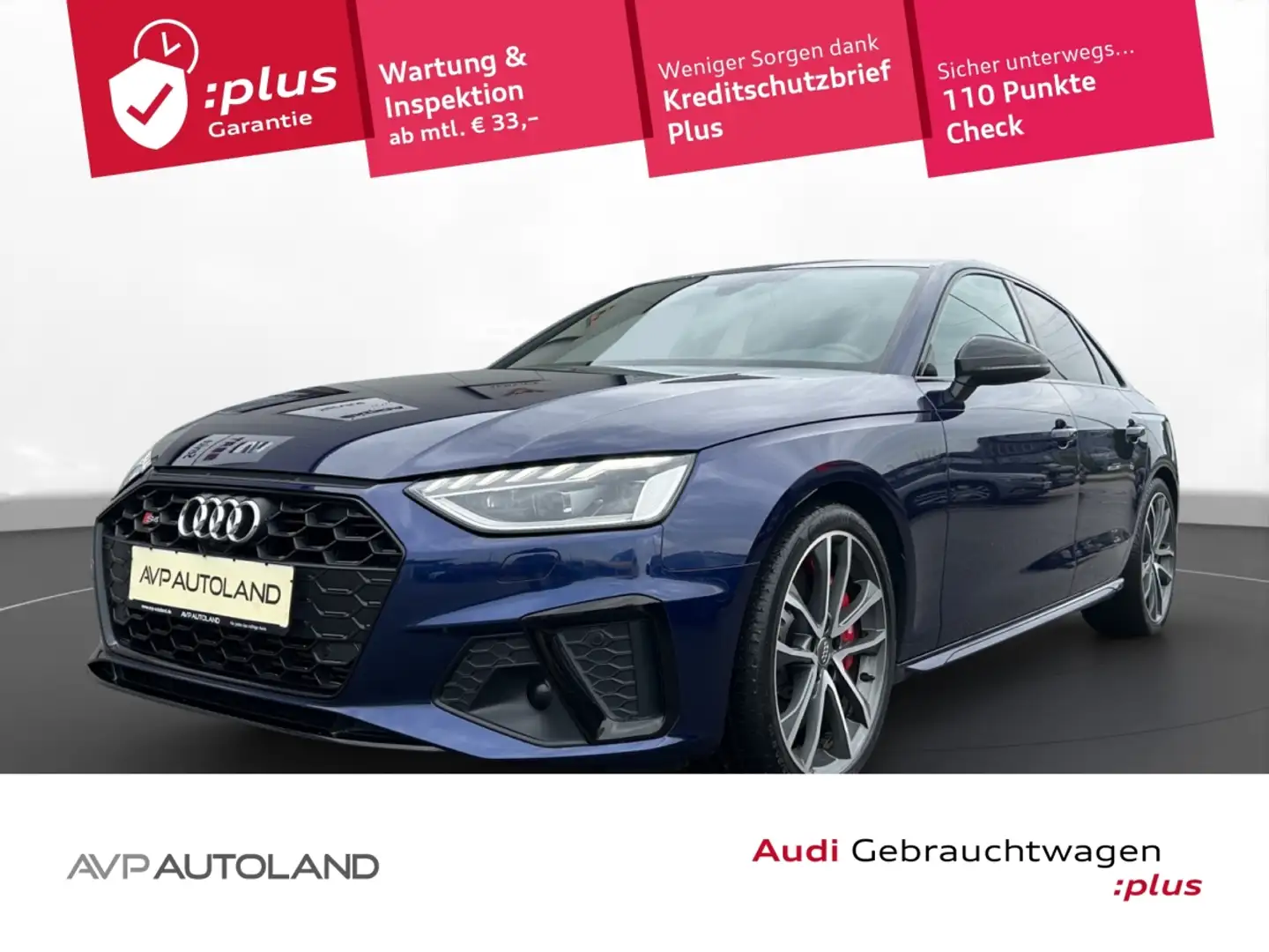 Audi S4 Limousine 3.0 TDI quattro tiptr. MATRIX-LED Blau - 1