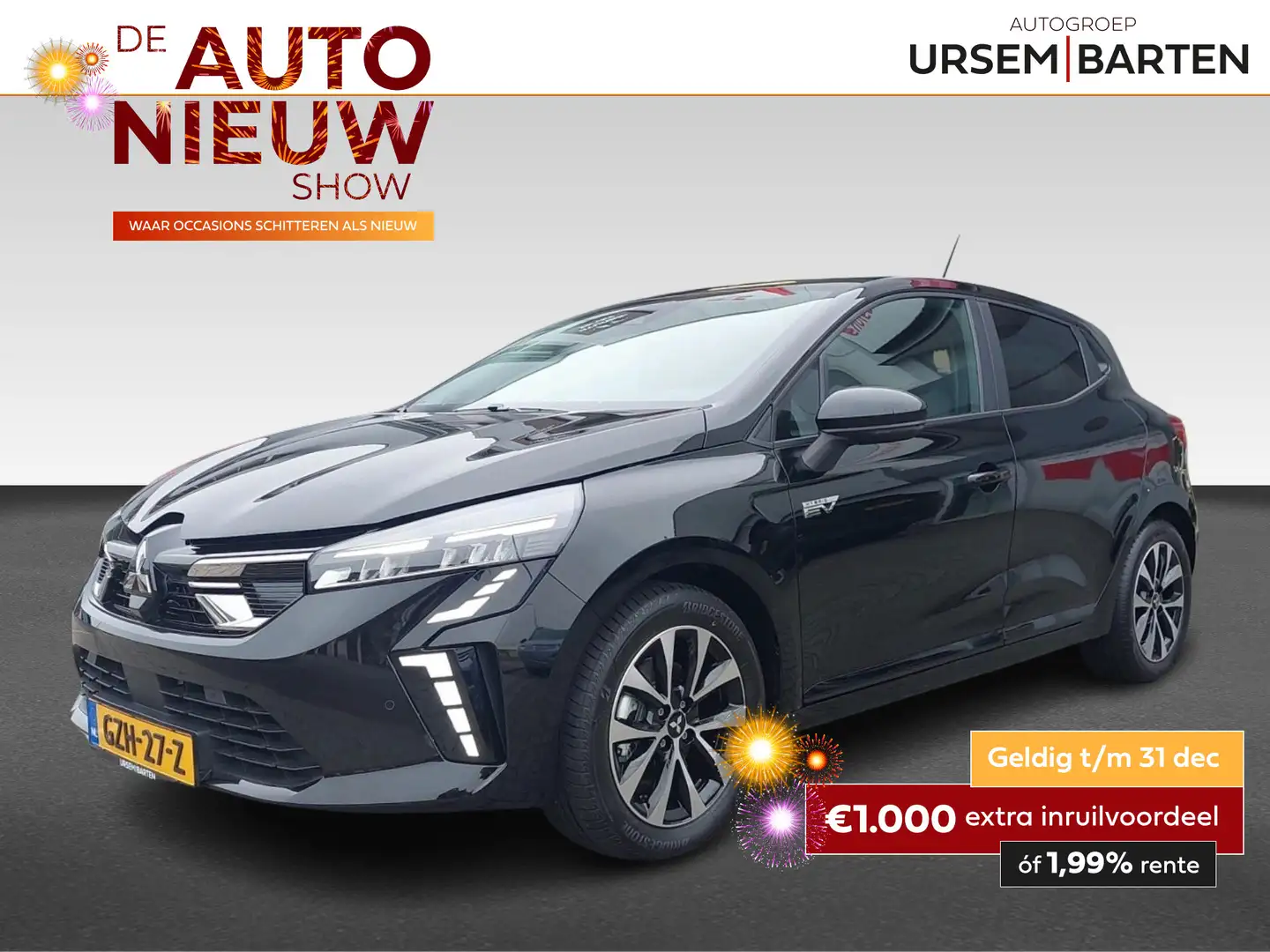 Mitsubishi Colt 1.6 HEV Intense | Hybrid | Automaat | Noir - 1