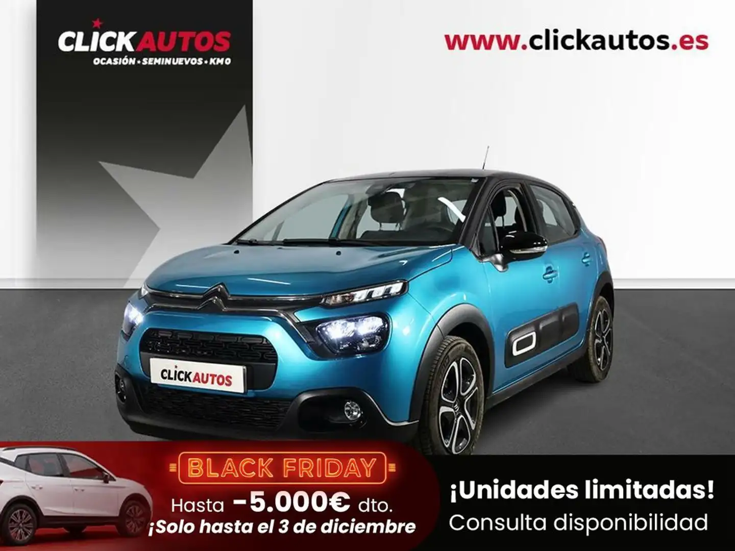Citroen C3 1.2 Puretech 83CV Feel pack Azul - 1
