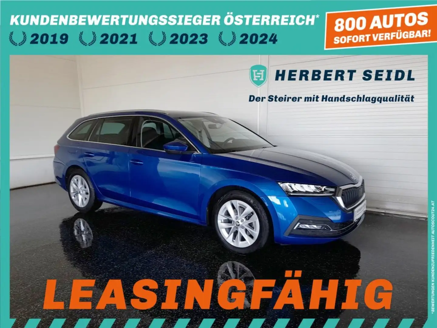 Skoda Octavia Combi STYLE 2,0 TDI DSG *VOLL-LED MIT FLA & DYN BLINKER / VIRTUELL / NAVI / MEMORY SPORTSITZE / ACC / KEYLESS* Blau - 1