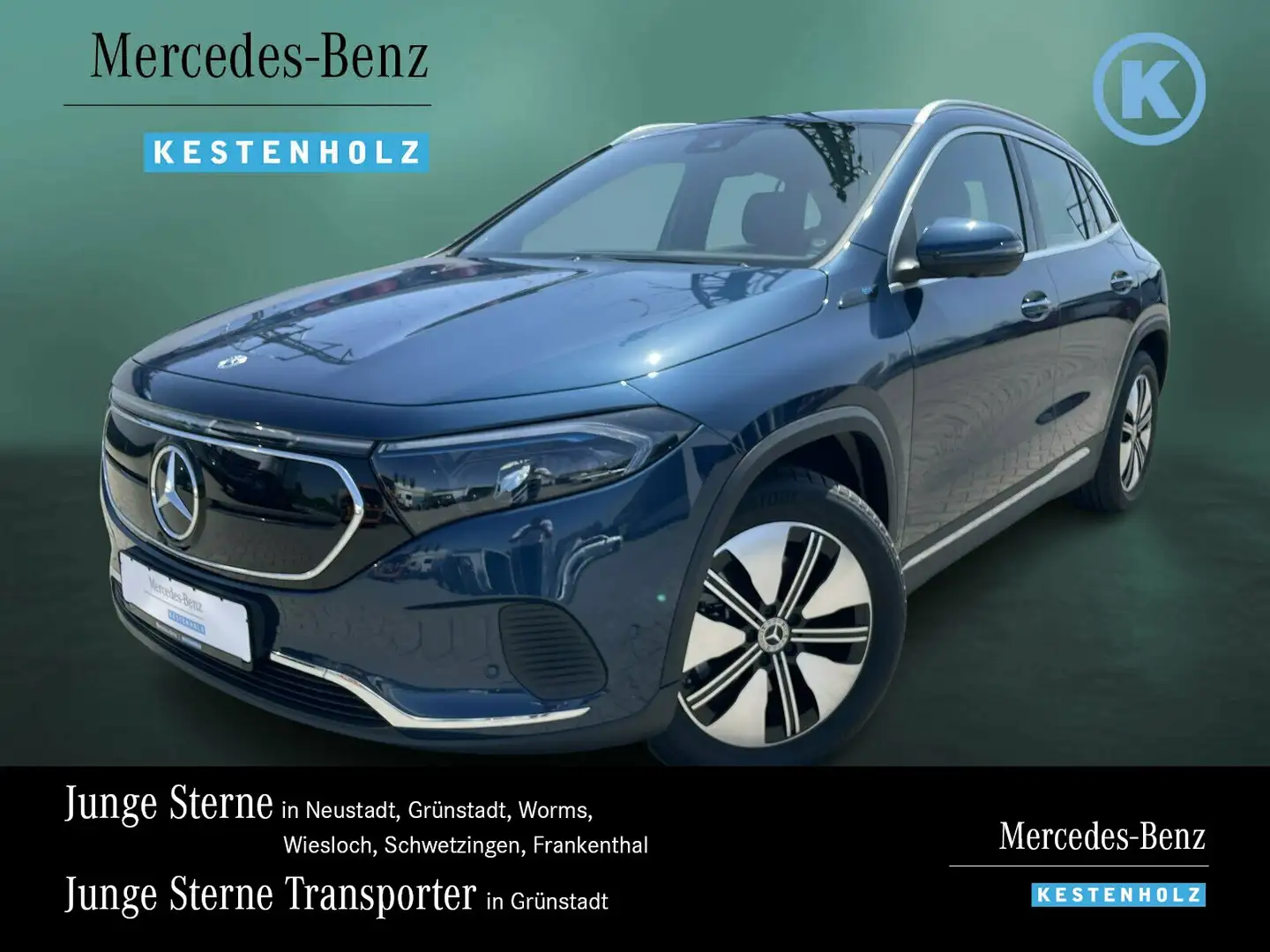 Mercedes-Benz EQA 300 EQA 300 4M ELECTRIC-ART+360°+EASYP+AMBIENTE+TWA Bleu - 1