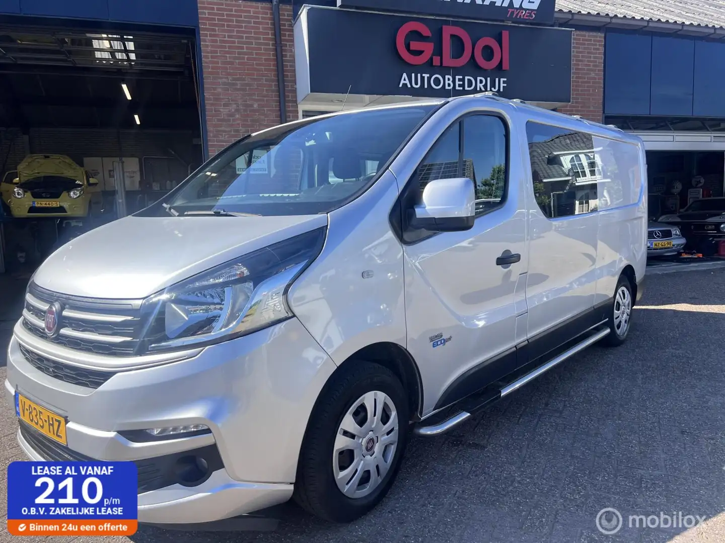 Fiat Talento 1.6 MJ EcoJet 125 PK L2 Dubb cabSX 100000. Km Silber - 1