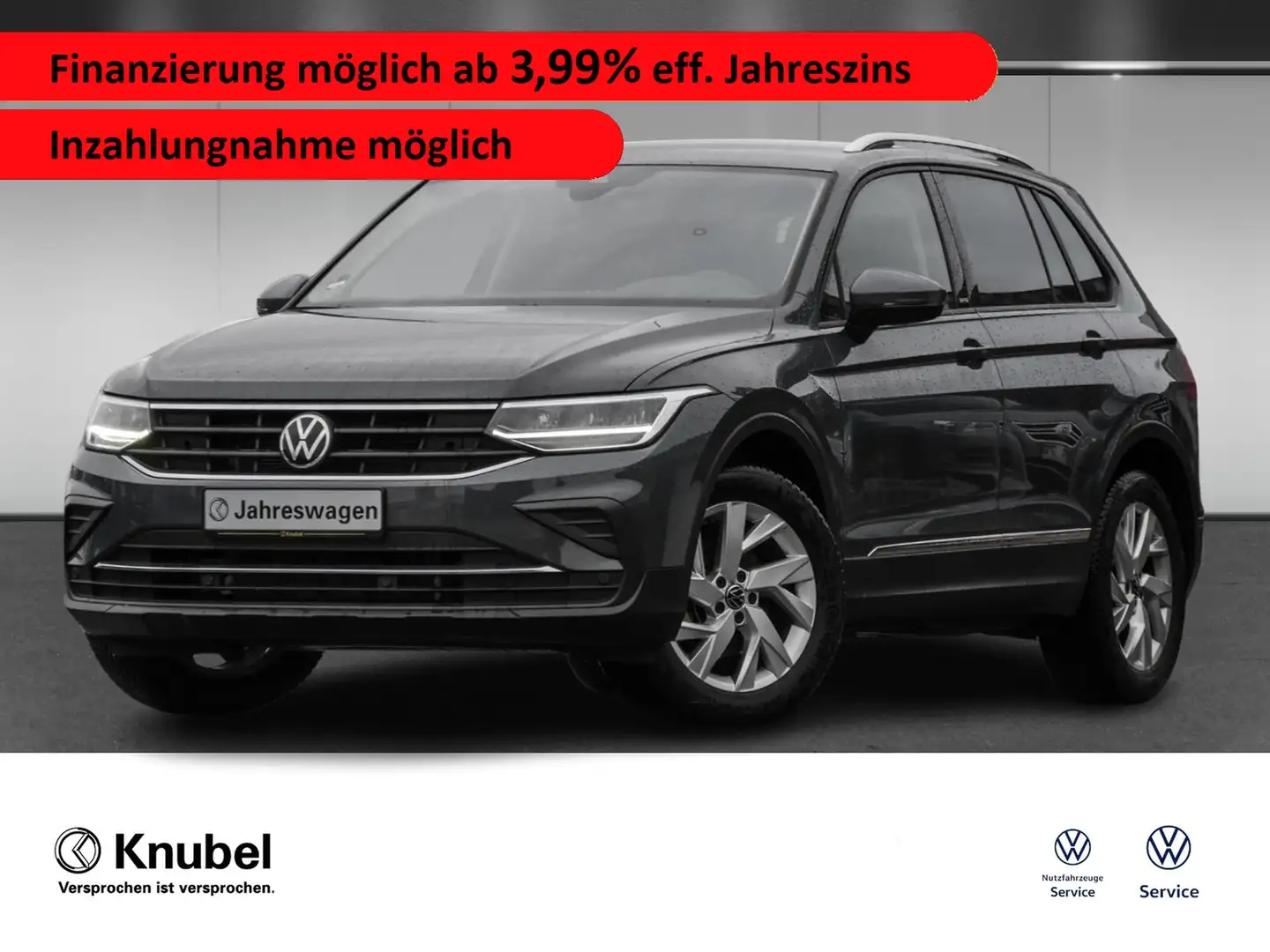 Volkswagen Tiguan ACTIVE 1.5 TSI LED Navi ACC RKamera Grijs - 1