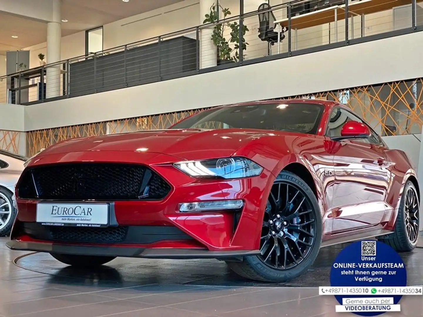 Ford Mustang 5.0 Ti-VCT V8 Fastback GT Navi Sbel B&O Rot - 1