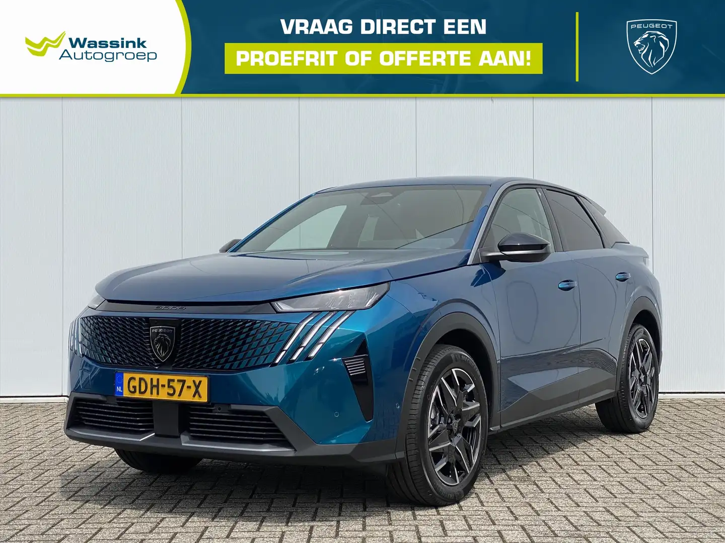 Peugeot 3008 1.2 HYBRID 136pk e-DCS6 Allure | Navigatie | Camer Blauw - 1