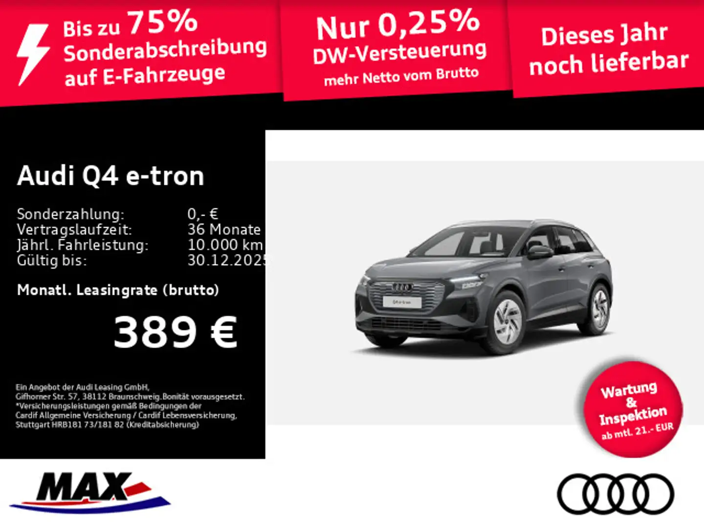 Audi Q4 e-tron Q4 40 e-tron 150 kW #FREI KONFIGURIERBAR# Gri - 1