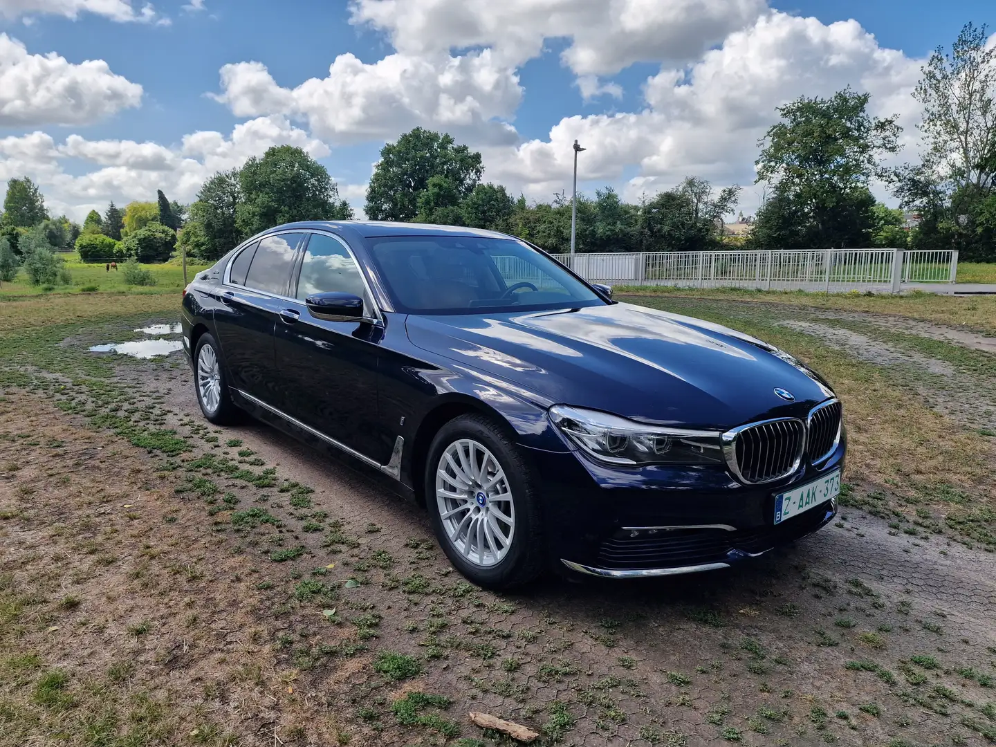 BMW 740 740e iPerformance Bleu - 1