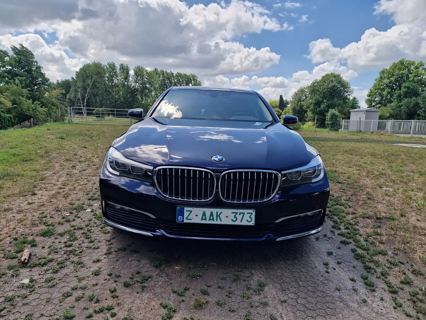 BMW 740 740e iPerformance Bleu - 2