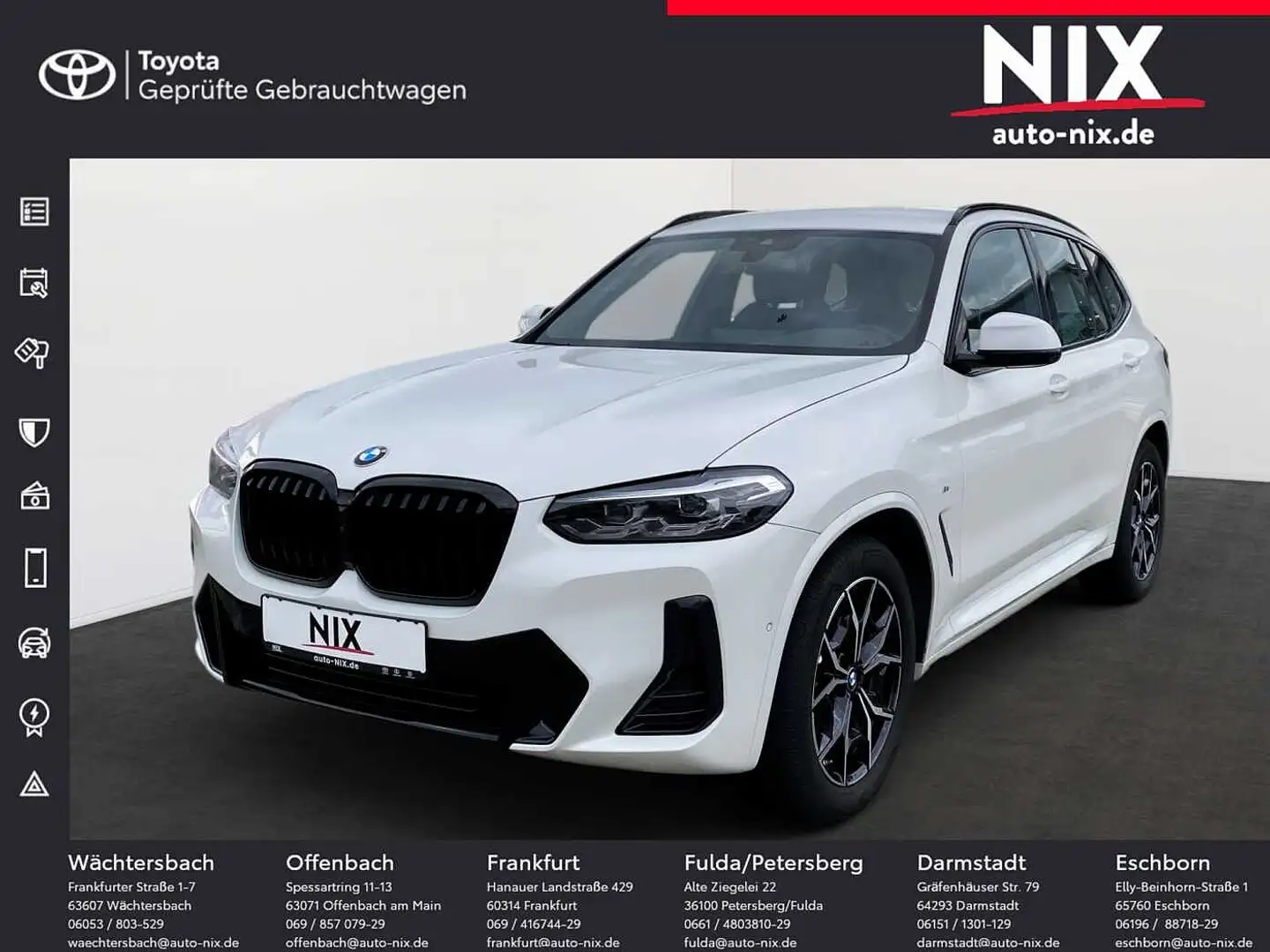 BMW X3 xDrive20d M Sport Live AHK elektr. schwenkbar Weiß - 1