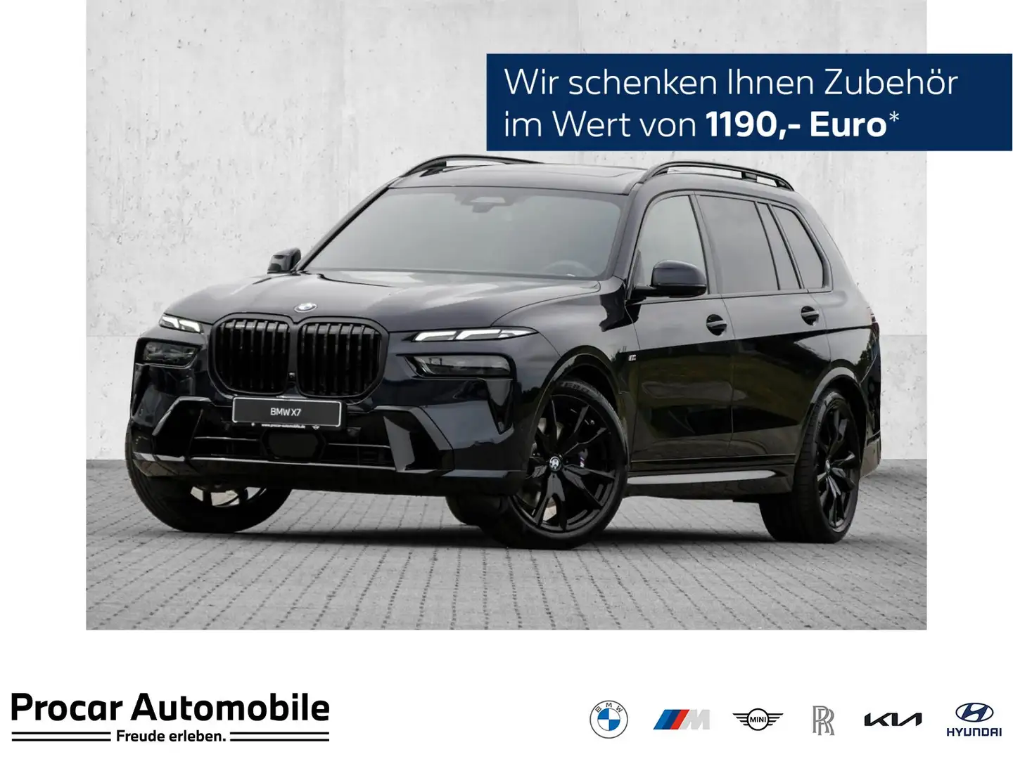 BMW X7 xDrive40d M Sport HUD PANO ACC AHK 360' CAM Nero - 1