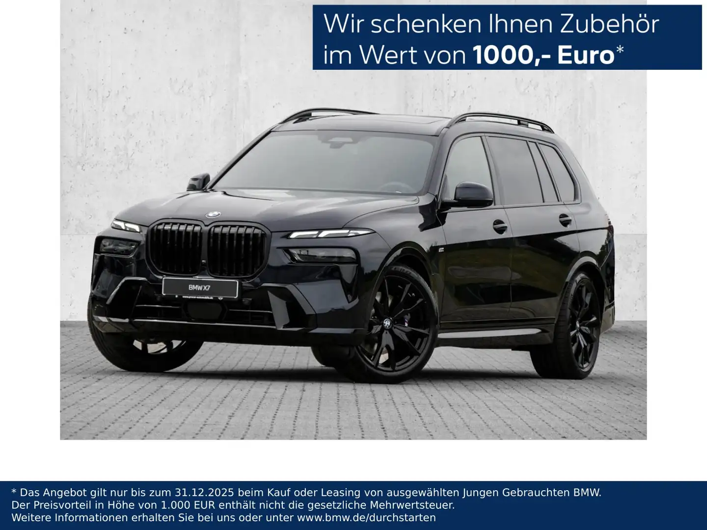 BMW X7 xDrive40d M Sport HUD PANO ACC AHK 360' CAM Noir - 1