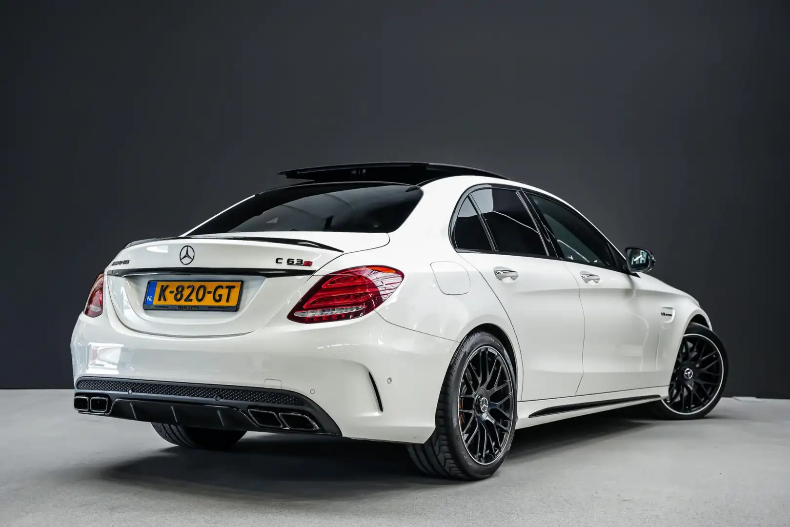 Mercedes-Benz C-klasse C63S AMG 510pk |keramische remmen|panoram Blanco - 2