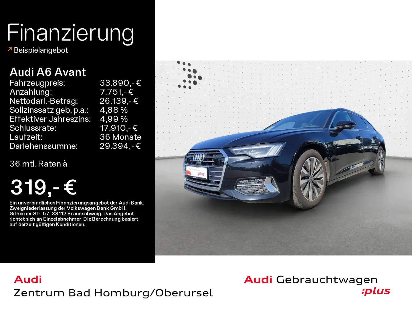 Audi A6 Sport 40 TDI*Navi*Matrix*Alu*B&O*AHK*PD Zwart - 1