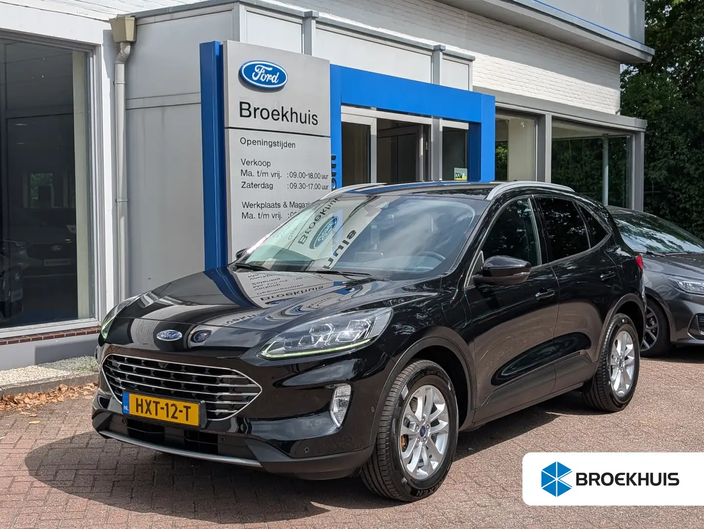 Ford Kuga 2.5 PHEV Titanium X 225pk | Adap. Cruise | Dodehoe Zwart - 1