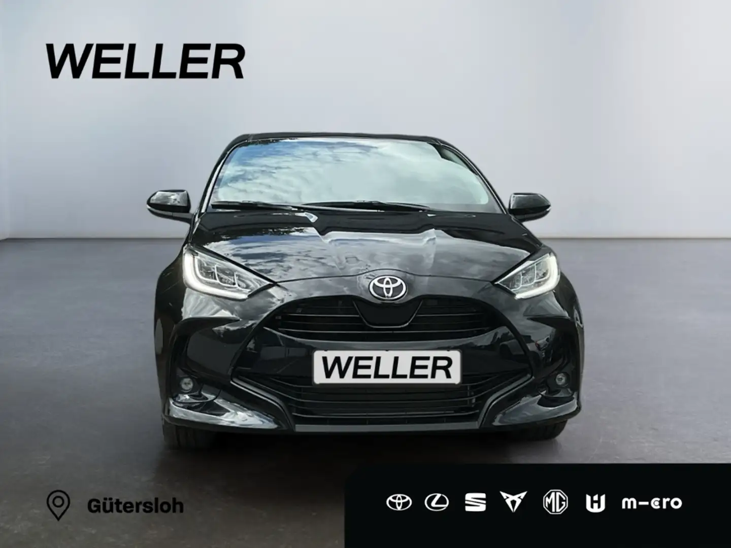 Toyota Yaris Hybrid 116 1.5 Teamplayer *LED*CAM*SHZ*ACC* Zwart - 2