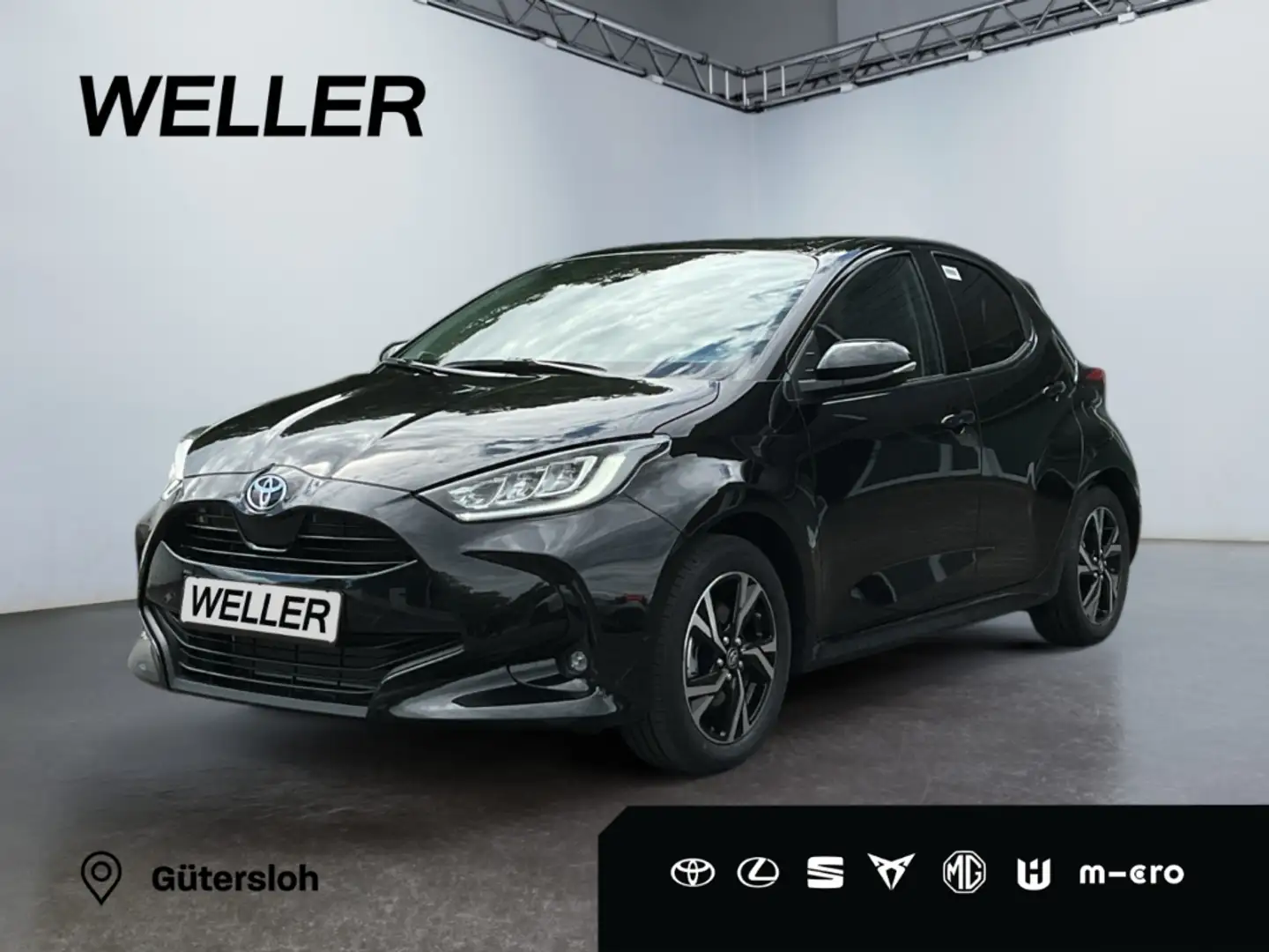 Toyota Yaris Hybrid 116 1.5 Teamplayer *LED*CAM*SHZ*ACC* Zwart - 1
