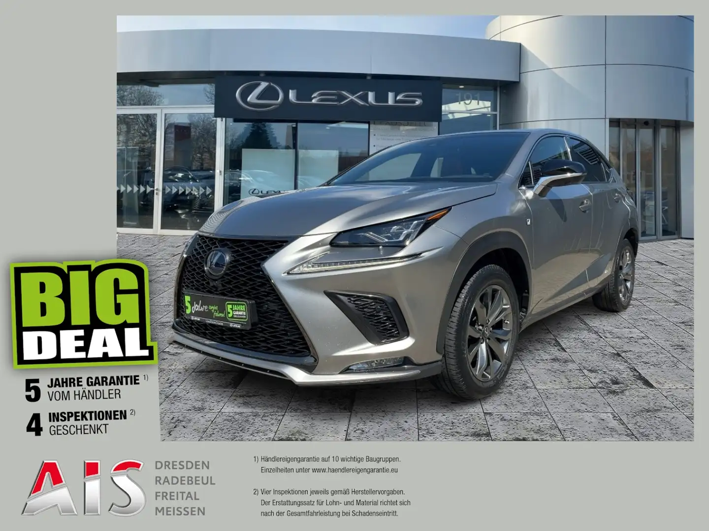 Lexus NX 300 h F Sport Pano*HUD*Navi*4xSHZ*BearLock Argent - 1