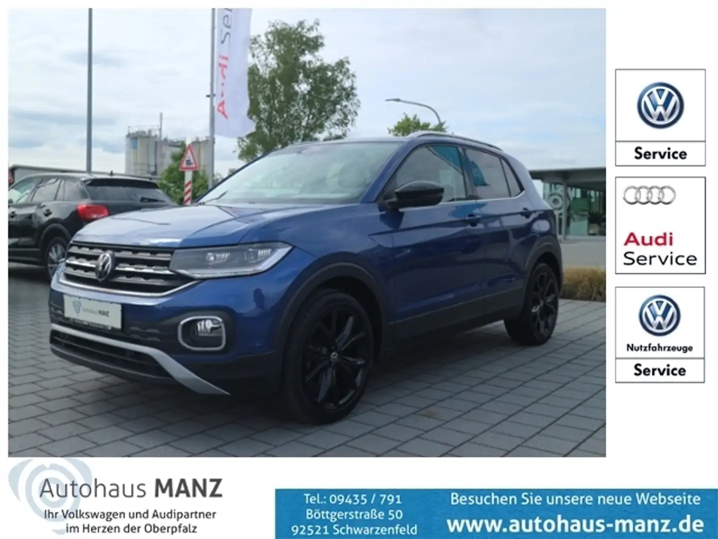 Volkswagen T-Cross 1.0 TSI Style KLIMA LED ALU Bleu - 1