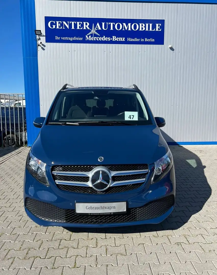 Mercedes-Benz V 220 LANG 9G RISE AERODYNAMIK NAVI MBUX 7-SITZE Bleu - 2