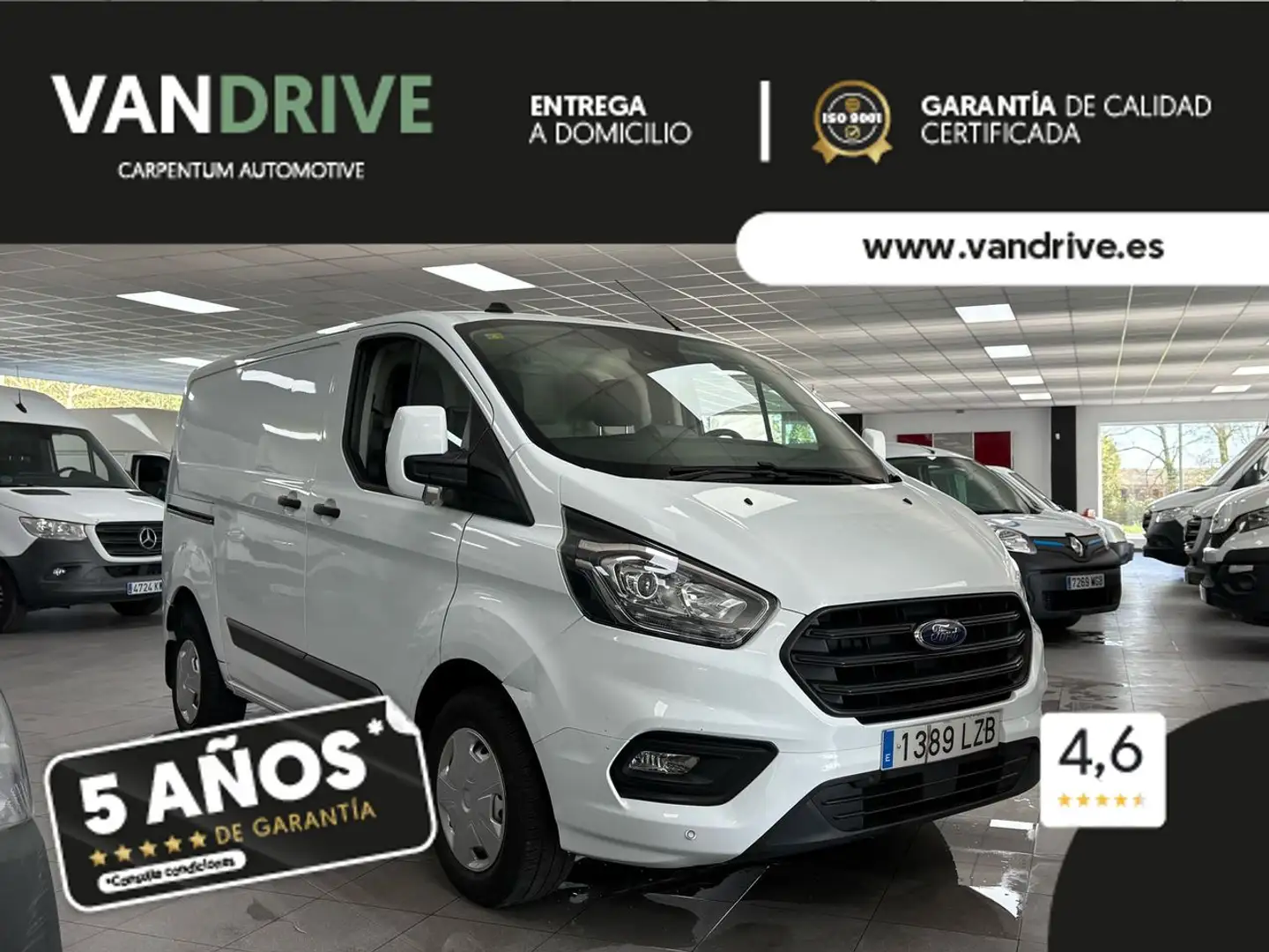 Ford Transit Custom FT 300 L2 Van DCb. Trend 130 Blanc - 1