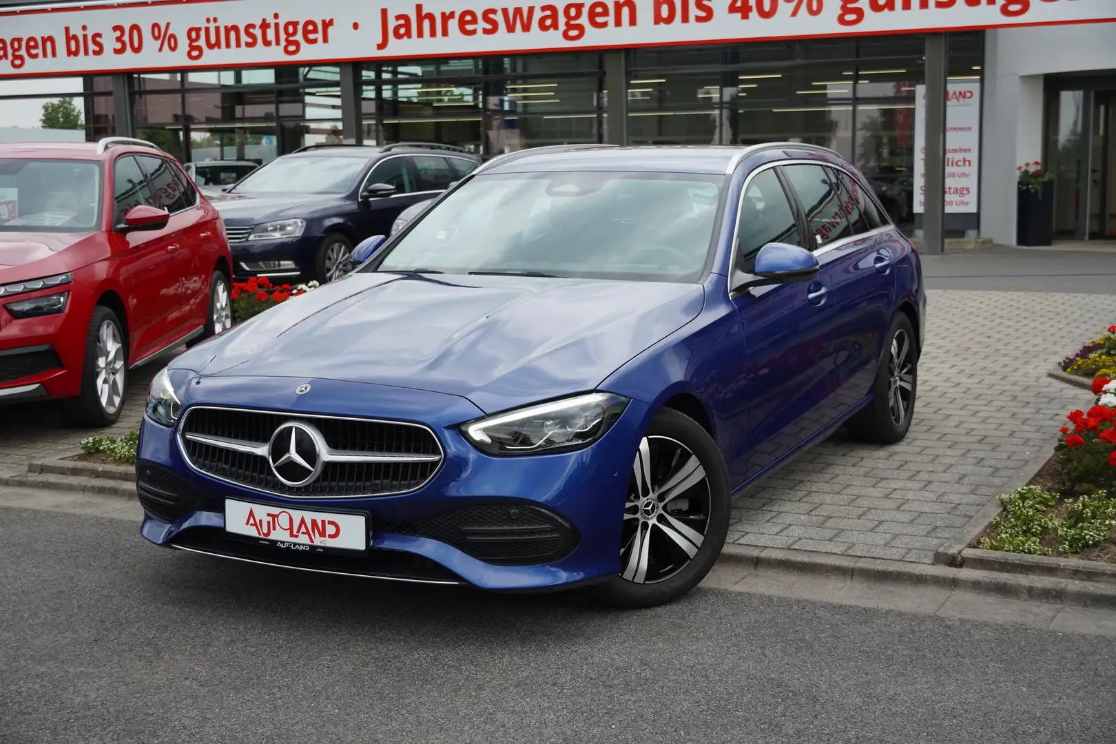 Mercedes-Benz C 200 C200 d T Avantgarde 9G-Tronic LED Navi ACC DAB Bleu - 2