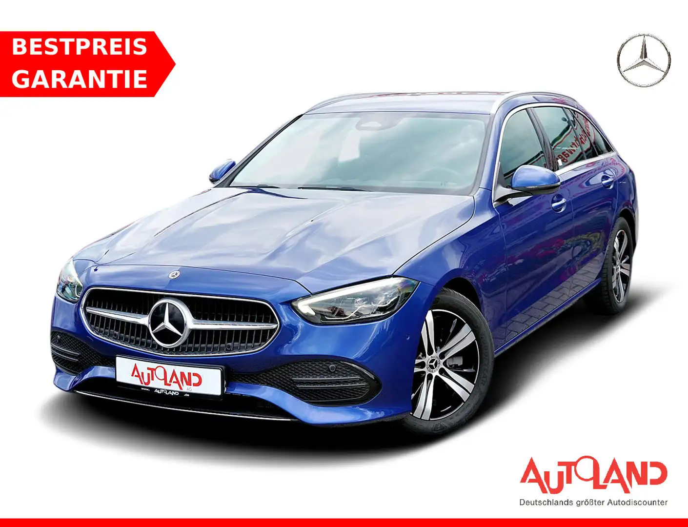 Mercedes-Benz C 200 C200 d T Avantgarde 9G-Tronic LED Navi ACC DAB Bleu - 1