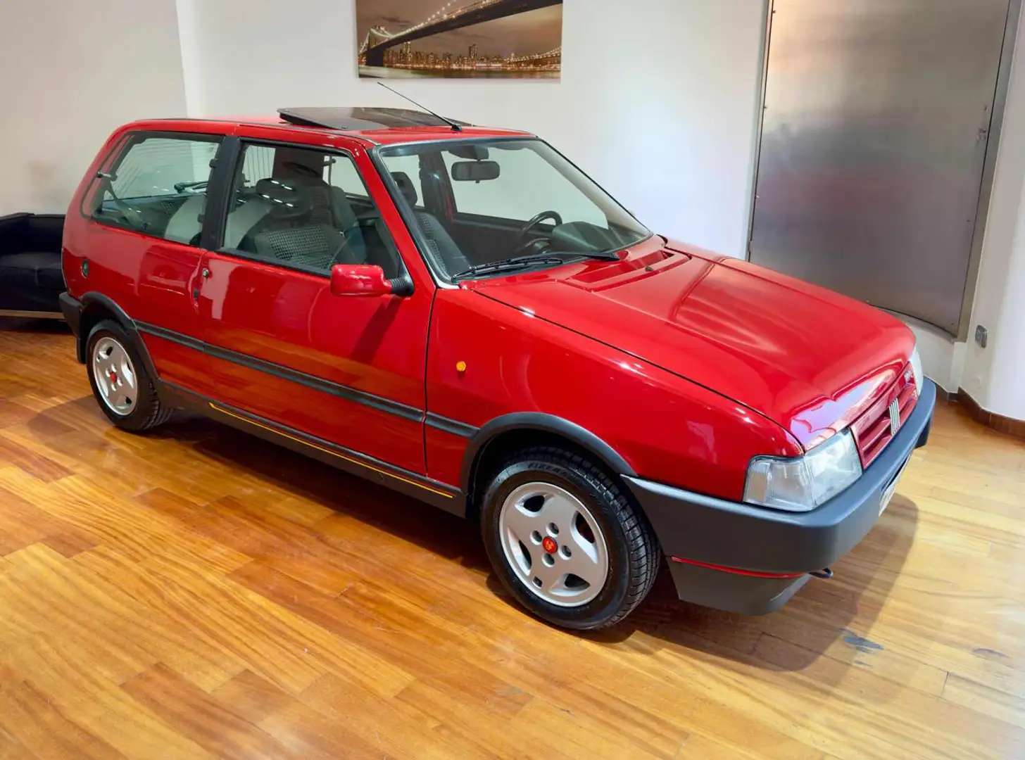 Fiat Uno turbo i.e. cat 3 porte Europa Червоний - 1
