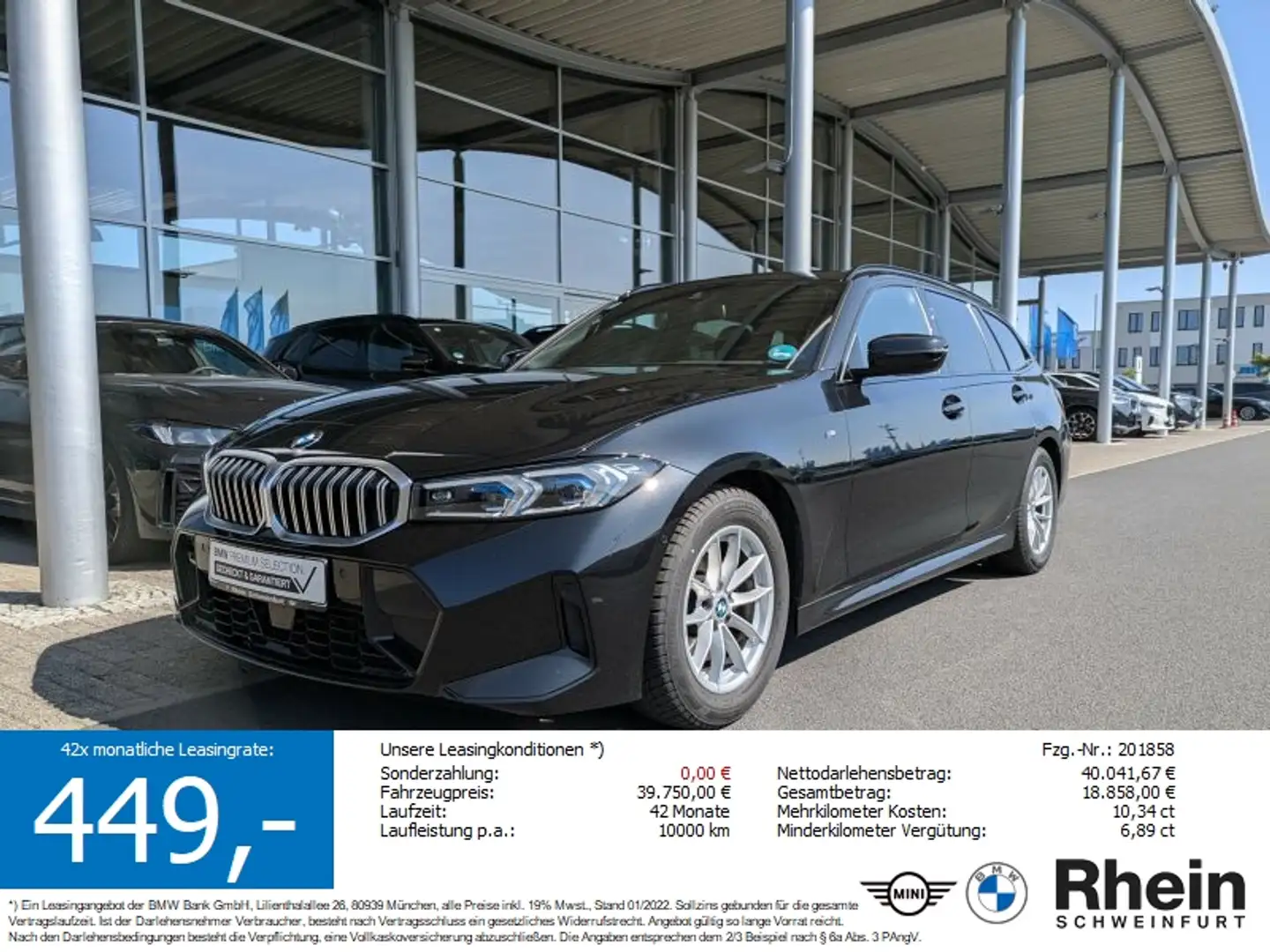 BMW 320 d Tour. M Sport Akustikverglasung. Teilleder Noir - 1