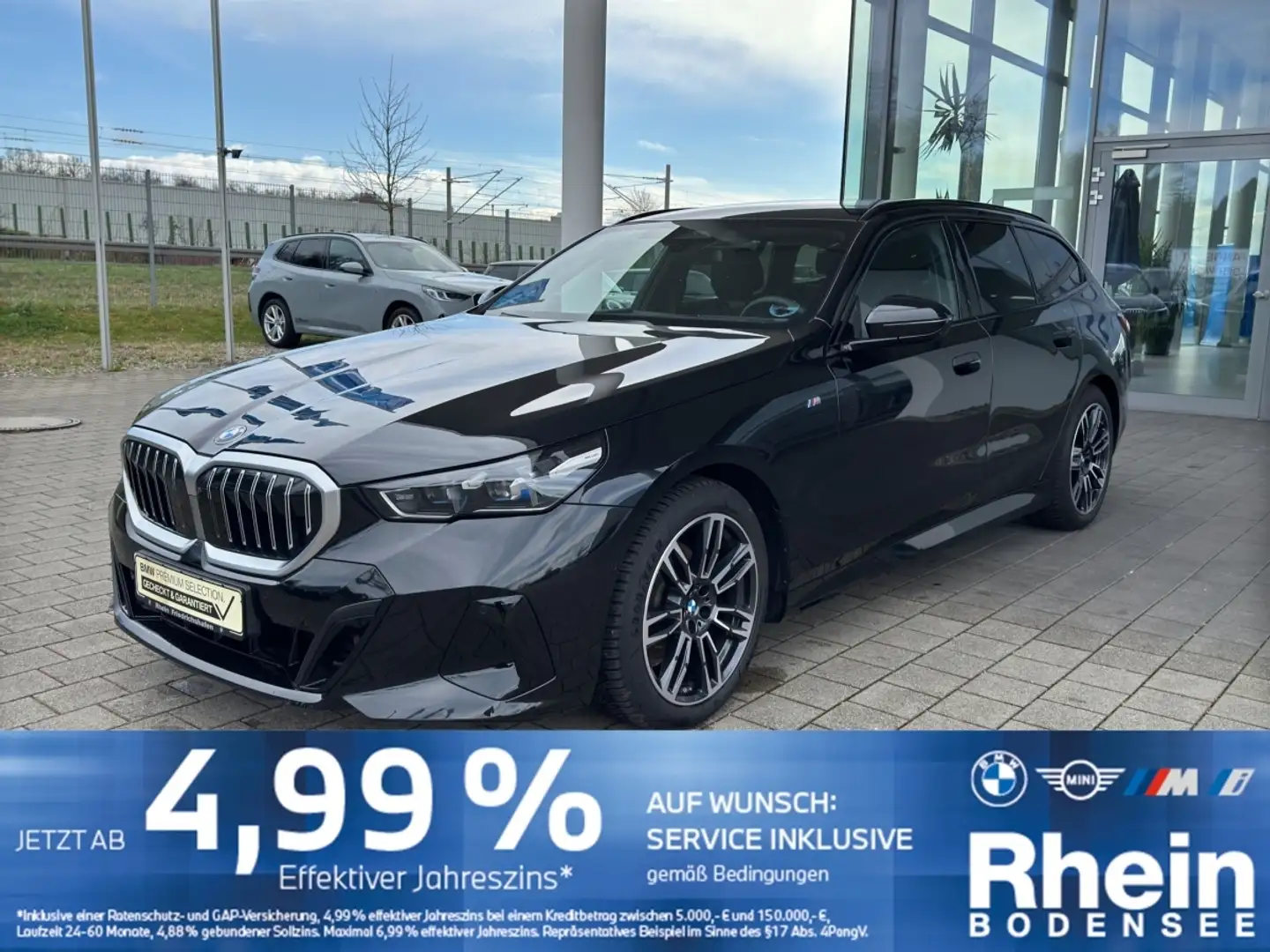 BMW 520 d Touring M Sport ACC AHK Standheizung H&K Schwarz - 1