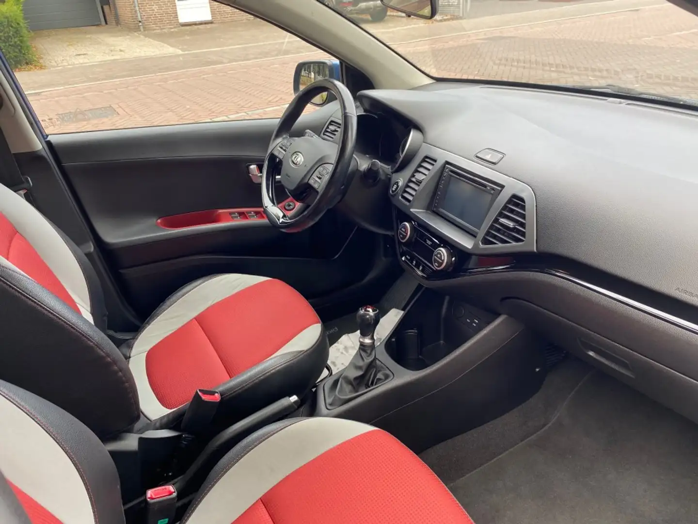 Kia Picanto 1.2 CVVT SPORTSLINE / STOEL+STUUR VERW. / AIRCO-EC Bleu - 2