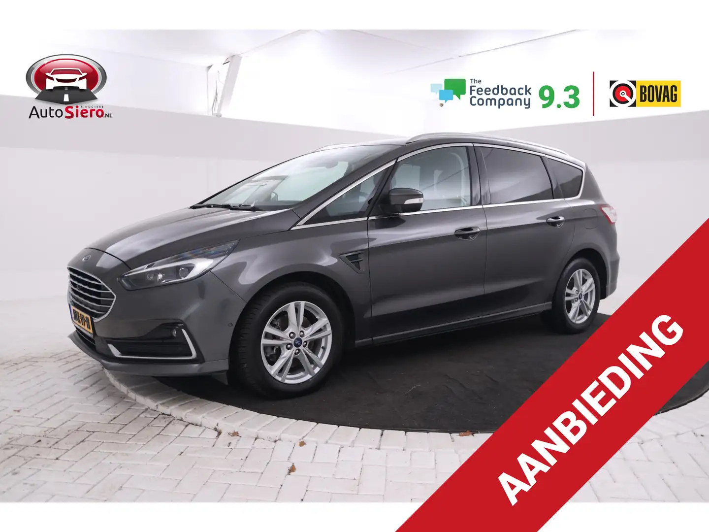 Ford S-Max 2.0 TDCi Titanium Leer, Navigatie, Digital dash Grijs - 1