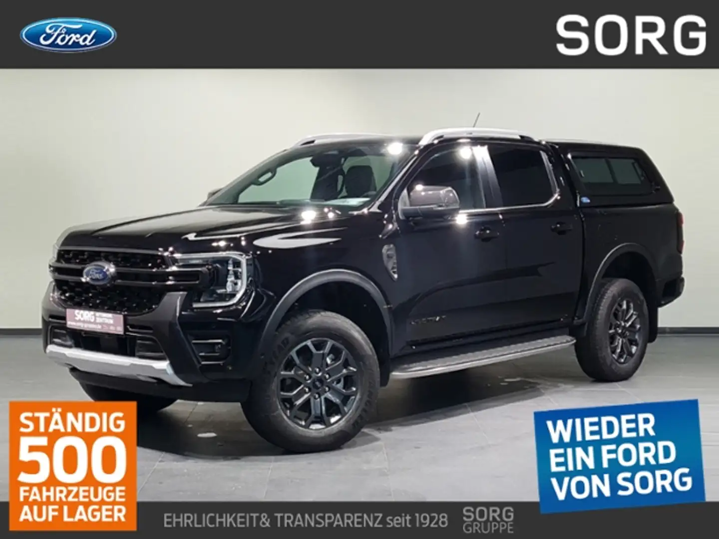 Ford Ranger Wildtrak Doppelkabine "Hardtop" V6 Schwarz - 1